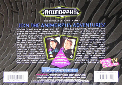 Animorphs CCG - Set One: Jake & Cassie (Back Cover)