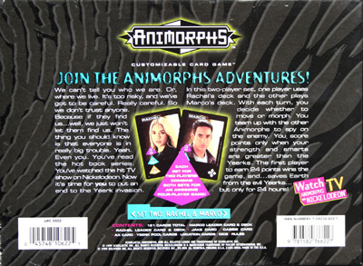 Animorphs CCG - Set Two: Marco & Rachel (Back Cover)